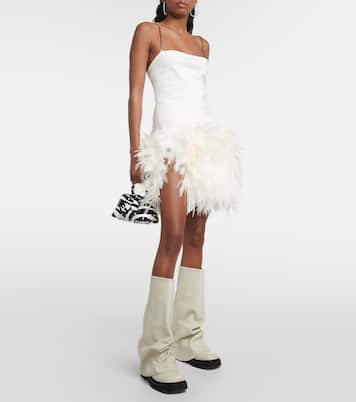 Robin leather knee-high combat boots | The Attico