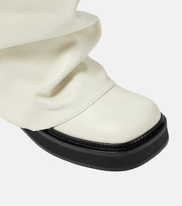 Robin leather knee-high combat boots | The Attico