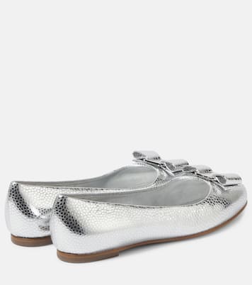 Ballerinas Vara aus Metallic-Leder | Ferragamo