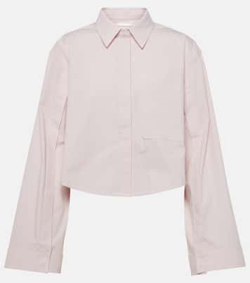 Cropped-Hemd aus einem Baumwollgemisch | Victoria Beckham