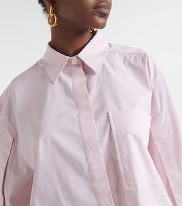 Cropped-Hemd aus einem Baumwollgemisch | Victoria Beckham