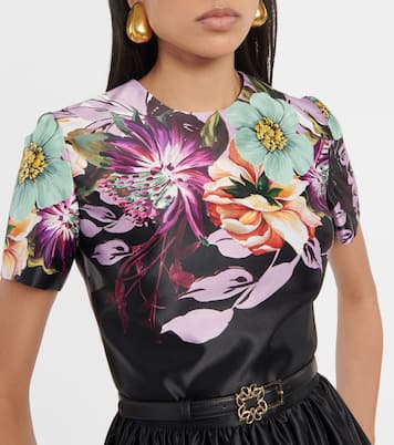 Vestido midi floral | Elie Saab