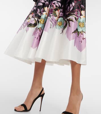 Vestido midi floral | Elie Saab