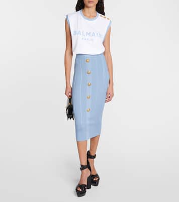 Top aus Baumwoll-Jersey | Balmain