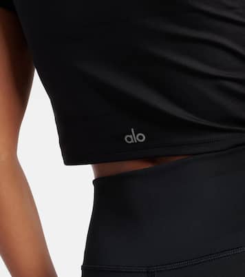 Alo Kick It Crop Tee W1367r Black – Kurios by Pure Apparel