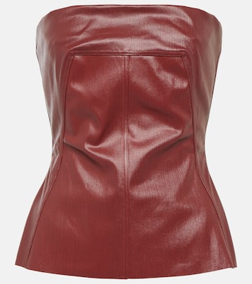 Coated denim corset top | Rick Owens