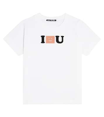 Face Logo 코튼 저지 티셔츠 | Acne Studios Kids