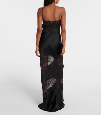 Robe Larisa aus Seide mit Spitze | Rebecca Vallance