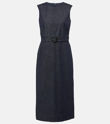 Vestido midi de denim con cinturón | 'S Max Mara