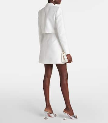 Double-breasted taffeta blazer dress | Self-Portrait