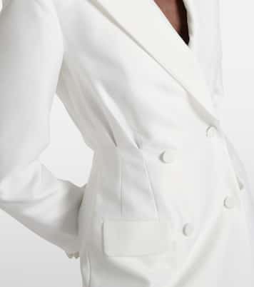 Double-breasted taffeta blazer dress | Self-Portrait