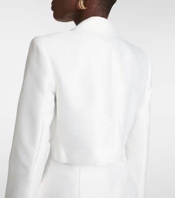 Double-breasted taffeta blazer dress | Self-Portrait