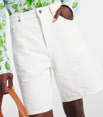 Bermuda di jeans a vita alta | Gucci