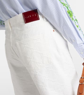 Bermuda di jeans a vita alta | Gucci