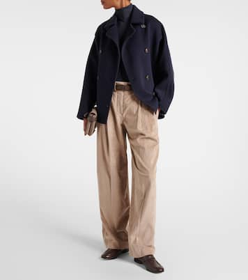Abrigo cropped de lana y cachemir | Brunello Cucinelli