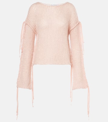 Cropped open knit sweater  | Acne Studios