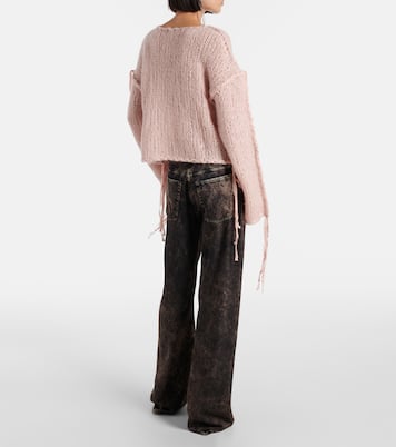 Cropped open knit sweater  | Acne Studios
