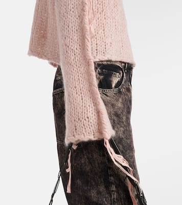 Cropped open knit sweater  | Acne Studios
