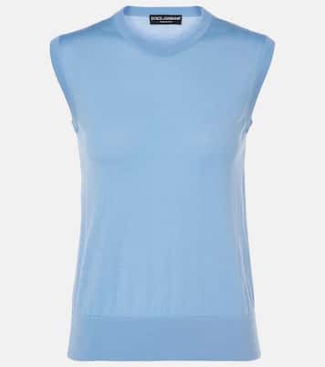 Top de cachemir y seda con DG | Dolce&Gabbana
