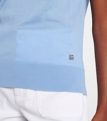 Top de cachemir y seda con DG | Dolce&Gabbana