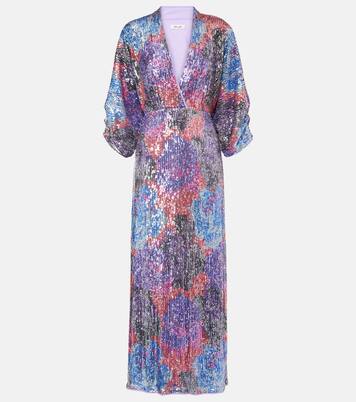 Jessel sequined multicolored maxi dress | Diane von Furstenberg