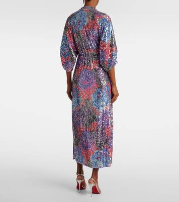 Jessel sequined multicolored maxi dress | Diane von Furstenberg