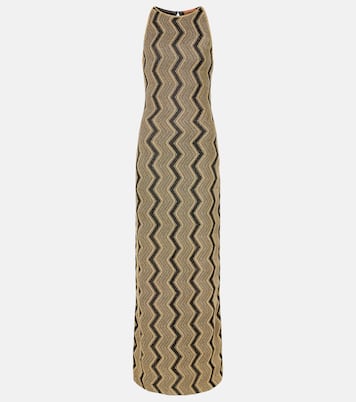 Abito lungo in lamé a zig-zag | Missoni