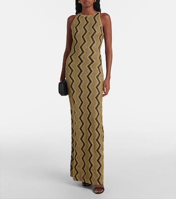 Abito lungo in lamé a zig-zag | Missoni