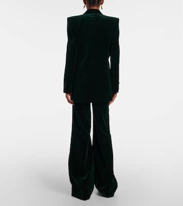 Blazer in velluto con raso | Victoria Beckham