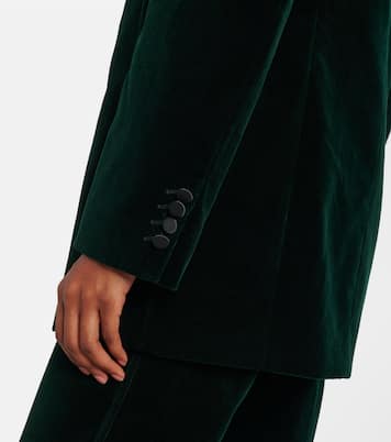 Blazer in velluto con raso | Victoria Beckham