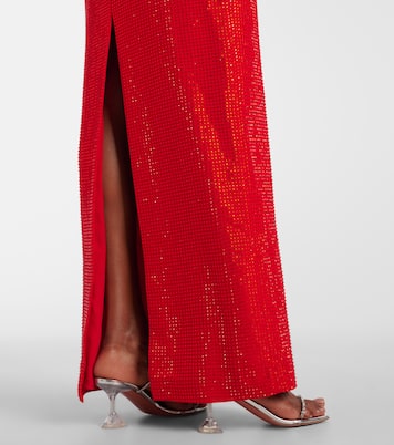 Embellished cutout crêpe gown | Self-Portrait