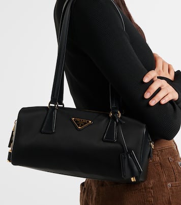 Tote Re-Nylon Medium aus Leder | Prada