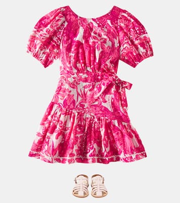 Abito Chantal in cotone con stampa | Poupette St Barth Kids