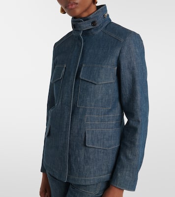 Traveller Mini denim field jacket | Loro Piana