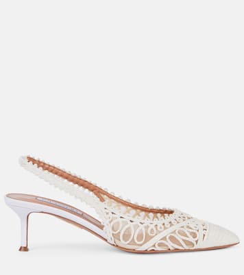 Escarpins Kahlo 50 en raphia | Aquazzura