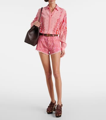Shorts de denim estampados | Etro