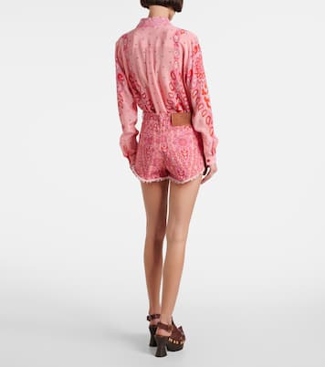 Shorts de denim estampados | Etro