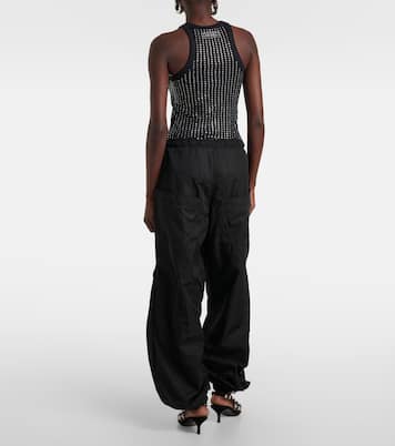 Pantaloni a gamba larga in tessuto tecnico | The Attico