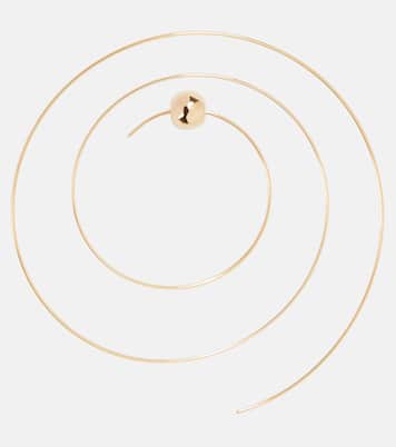 Orecchini Thin Spiral S in acciaio inox bagnato in oro | Alaïa