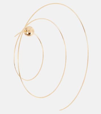 Orecchini Thin Spiral S in acciaio inox bagnato in oro | Alaïa