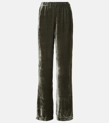 Gerade Hose Sorine aus Samt | Velvet
