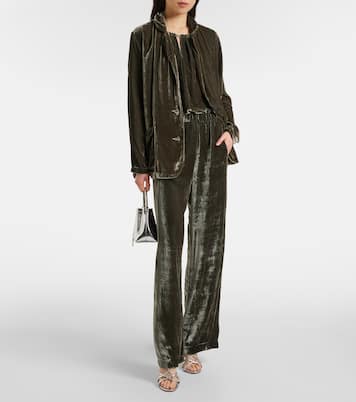 Gerade Hose Sorine aus Samt | Velvet