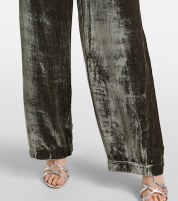Gerade Hose Sorine aus Samt | Velvet