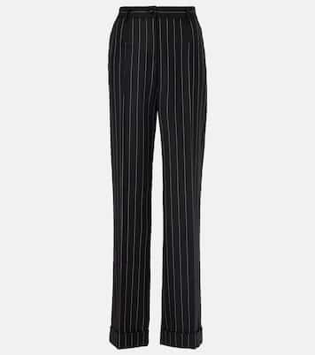 Pantaloni regular in lana a righe | Dolce&Gabbana