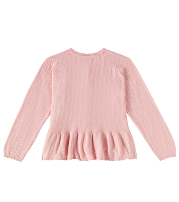 Cardigan Cypres in cotone con peplum | Konges Sløjd