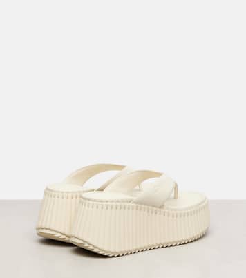 Nama 80 leather platform thong sandals | Chloé