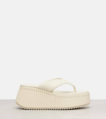 Nama 80 leather platform thong sandals | Chloé