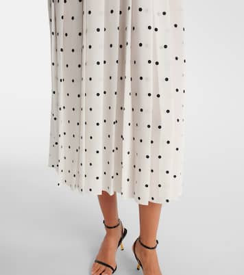  Polka-dot silk midi dress | Alessandra Rich