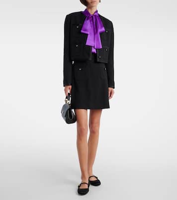 Minifalda en mezcla de algodón | Dolce&Gabbana
