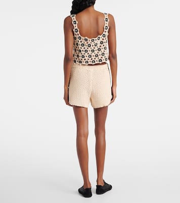 Top raccourci Luminary en crochet de coton | The Upside